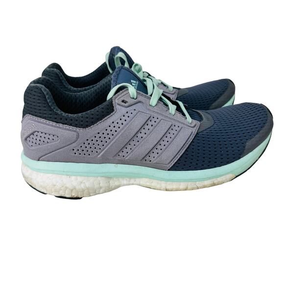 Adidas Supernova Glide Boost 7 Running Shoes‎ B33603 Blue Gray Womens Size 8.5 - Picture 2 of 11